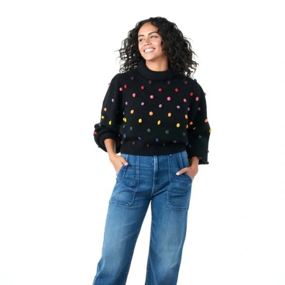 Farm Rio Pom Sweater NWOT